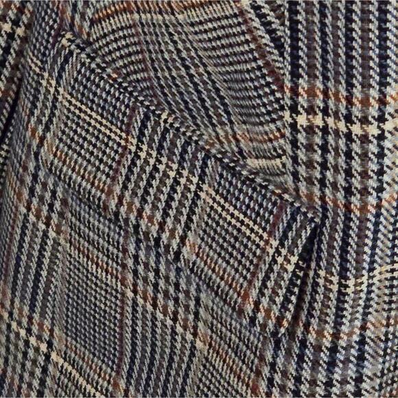 Calvin Klein Plaid Tweed Academia Faux Pocket Blazer Jacket Plus Size 24‎ W New! - Picture 8 of 13